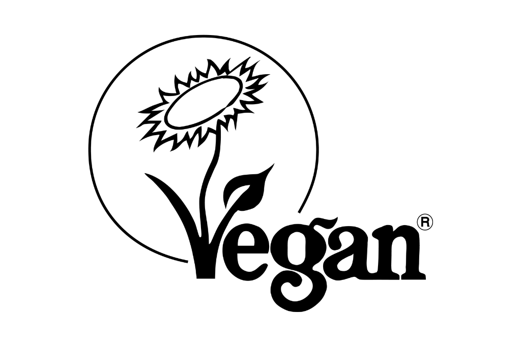 the vegan society black logo larger size version