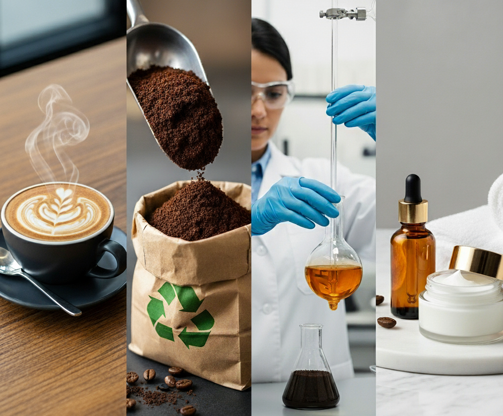 coffee oil circular transformation process image
